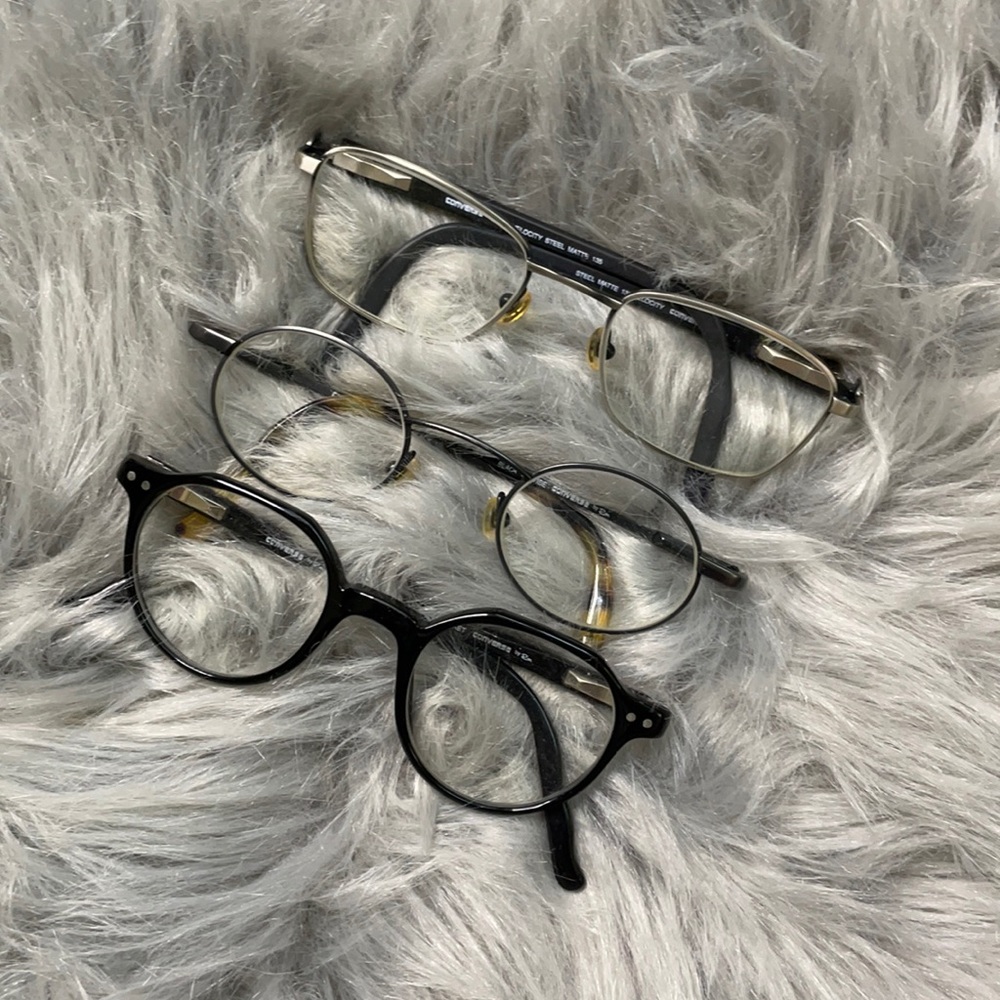 Lot of 3 - converse eye glasses SMALL